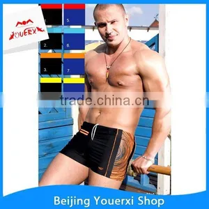2015 Hot Sale Sexy Boxer Briefs Mens Swimwear thumbnail-5