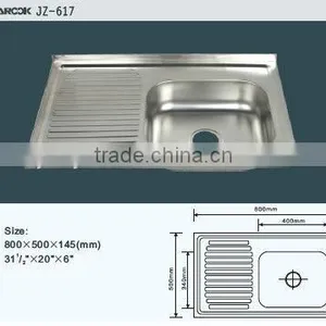 Export South America Single Bowl Single Tray Kithen Sink thumbnail-1