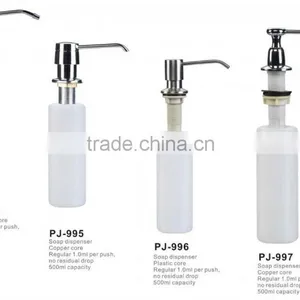 Brass Soap Dispenser. Deck Mounted. thumbnail-1