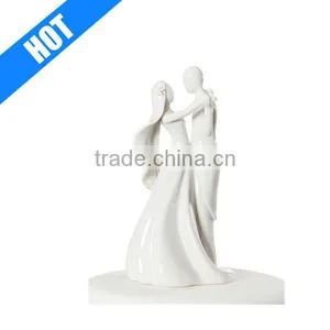 Ceramic White Color Glazed Wedding Topper for Sale thumbnail-1