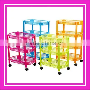 4 Layers Plastic Storage Shelf thumbnail-1