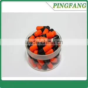 Top Quality Black and Orange Probiotics/energy/ Healthy Empty Capsule Size 00#,0#,1#,2#,3#,4# thumbnail-1