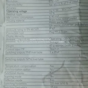 Тип: sick WTB27-3P1111S06 Номер заказа: 1028442 Семейство продуктов: W27-3 Семейство продуктов: Фотоэлектрический датчик thumbnail-3