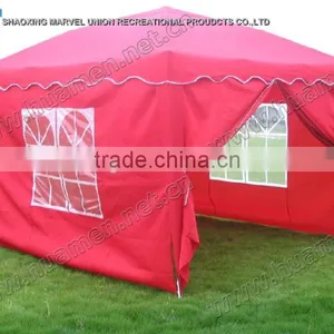Portable UV Resistant Red Polyester Folding Tents With Windows thumbnail-1