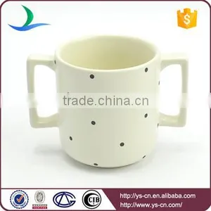 Kids Black Spot Beige Matt Color Stoneware China Dinnerware thumbnail-5