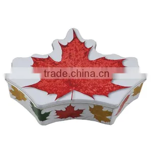 Leaf Shape Christmas Tins Wholesale thumbnail-1