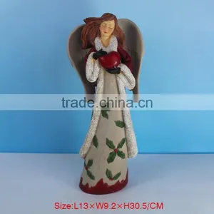 Resin Winged Guardian Angel Statue thumbnail-3