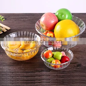 Glass Bowl on Stand Glass Bowl Lid Set Glass Bowl Jar thumbnail-1