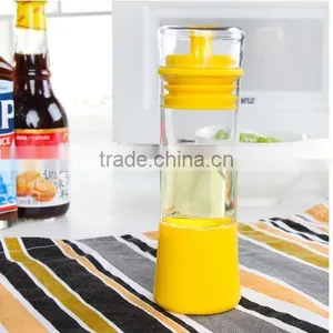 CY129 Pour Brush Store With Non-Clogging Silicone Dual Oil Brush ,Space Saver Cruet, Olive Oil Vinegar Salad Dressing Dispenser thumbnail-5