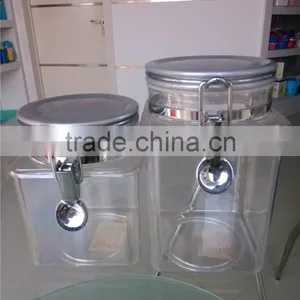 Clear Plastic Airtight Canister, Food Storage Jar , Storage Box thumbnail-1