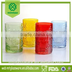 Beautiful Colorful Water Set Glass Cooler Drinking Set thumbnail-1
