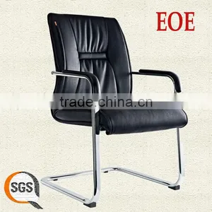 Leather Office Chairs Without Wheels Top Quality pu Conference Chair thumbnail-1