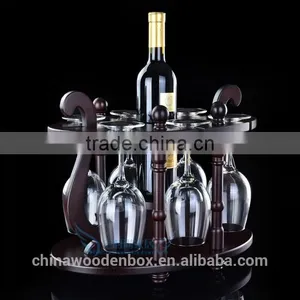 Single Wooden Wine Holder, Single Bottle Wine Rack,Wooden Wine Holder Red Single Acrylic Wine Bottle Display Rack thumbnail-2