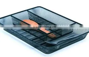 Household Metal Mesh Durable Spoons Chopsticks Storage Tray thumbnail-2
