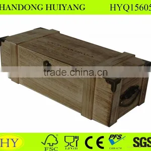Unifinshed Antique Wooden Wine Box thumbnail-1