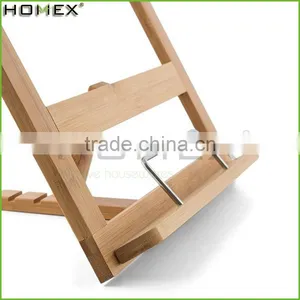 Bamboo Height Adjustable Book Stand/ Recipe Book Stand Homex-BSCI thumbnail-1