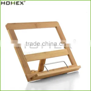 Bamboo Reading Rest Cookbook Cook Book Holder Rack Stand Homex-BSCI thumbnail-2