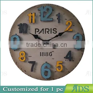 Wooden Wall Clock/antique Digital Clock thumbnail-1