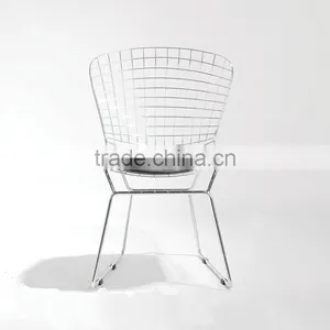 Modern Wire Chair Metal Base thumbnail-1
