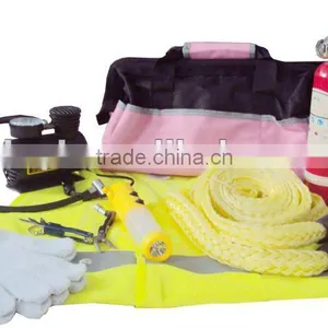 YYS12038 Auto Safety Tool Kit With Pink Carry Bag thumbnail-1