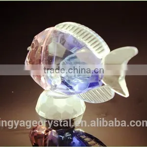 Colorful Transparent Crystal Seafish Model With Base as Crystal Anniversary Gifts or Delicate Wedding Gifts thumbnail-3