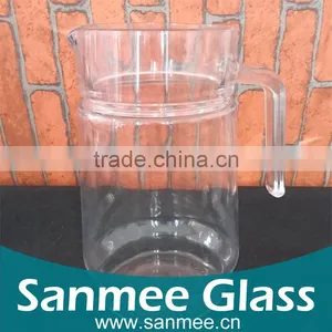 Good Price Clear Glass Water Jug With Side Handle for Wholesale thumbnail-1