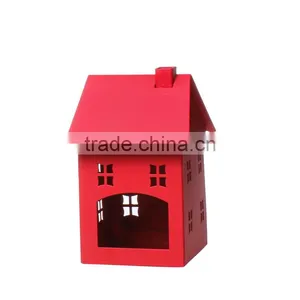 Free Shipping Creative Gift Europe Style Candlestick Retro Wedding Decoration Iron Small House Candle Holders thumbnail-1