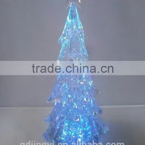 14.8inch New Acrylic Product Transparent LED Lighted Christmas Tree for Christmas Decoration thumbnail-5