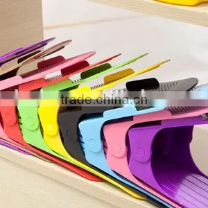 50% Space Saved Household Plastic Adjustable Shoe Stand Racks thumbnail-4