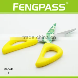 S2-1446 6 Inch Plastic Handle With 2CR13 Stainless Steel and Color Coating Student Scissors thumbnail-4