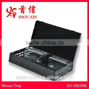 Simple Use Live Catcher Humane Mouse Trap Power Black Coating SX-5003BK thumbnail-1