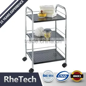 Metal Portable Standing 3 Tier Storage Rack for Hotel and Hospital thumbnail-1