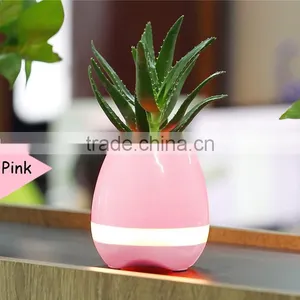 UCHOME New Plastic Flower Pot Bluetooth Speaker Smart Flower Pot Mini Speaker Music Flower Pot For Office And Home thumbnail-4