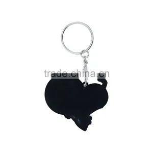 2017 New Keychain China Supplier Rubber Custom Pvc Silicone Keychain Keyring Gift thumbnail-2