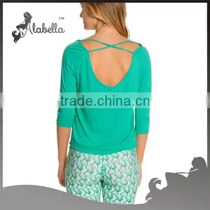 Long Sleeve Yoga Shirts For Women Fitness Yoga Clothing thumbnail-2