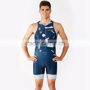 Mens Triathlon Suit for Swimming Biking Running Padded Cyling Suits thumbnail-5