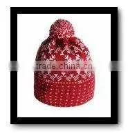 Lovely Funny Kids & Adult Knitted Christmas Hats With Ball thumbnail-1