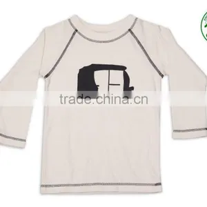 Organic Cotton Reglan T Shirt With Auto Print thumbnail-1