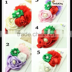 1.5X 36cm Flower Hairband Baby Headband Girls Hair Accessories TLLC-50 thumbnail-2