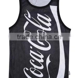 Custom Sublimation Polyester 3D Printing Promotion Sport Men Tank Top thumbnail-4