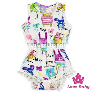 2LLY-090 Lovebaby Custom Made Jumpsuit Printed Arrow Jalandhar Punjabi Suits Baby Boys&girls Romper thumbnail-6