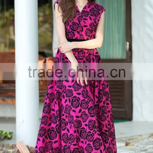 Z&M Floral Beach Dress Summer Beach Dress Beach Party Wear Dress thumbnail-6