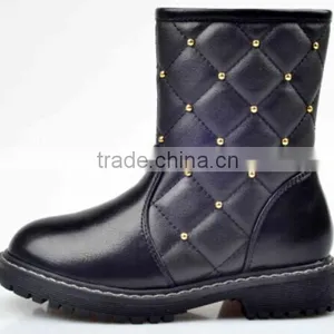 Pink Winter Safety Soft Sole Leather Boots for Babies thumbnail-5