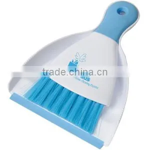 Clean-Up Brush & Dust Pan - Features Colored Bristles and Rubber Accents, Fits in Cabinets, Desk Drawers or in the Car thumbnail-1