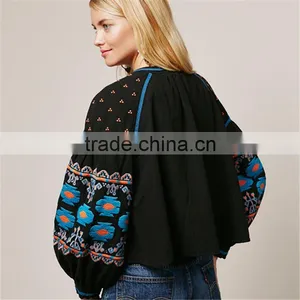 2017 OEM Ladies Embroidered Vintage Swingy Home Coat thumbnail-5