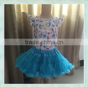 Stock Sell Style Girl Wholesale Chiffon Fluffy Tutu Pettiskirt/kids Mini Dance Tutu Girls Casual White Skirt thumbnail-4