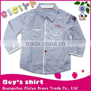 New Arrival 2014 Striped New Model Shirts Long Sleeve Latest Shirt Designs for Boys Shirts thumbnail-1