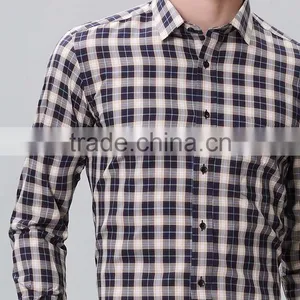 Youth Fashion Men's Shirts Delicate Plaid Design Transparent Men Shirt thumbnail-3