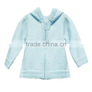 New Fashion With Zipper Long Sleeve Knitting Sweater Boy Cardigan thumbnail-1