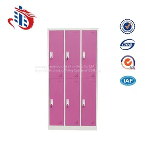 Factory Price 6 Door Decorative Storage Locker Vintage Metal Cabinet thumbnail-1